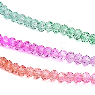 Transparent Painted Glass Beads Strands LS-DGLA-A034-T1mm-A03-1