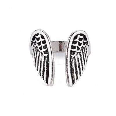 Vintage Wing Cuff Finger Rings for Women RJEW-S038-196-1