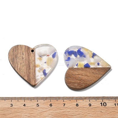 Resin and Walnut Pendants FIND-R051-09E-1