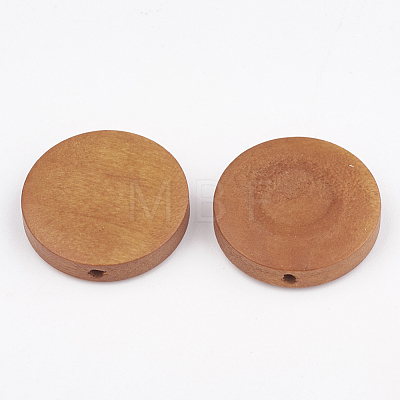 Natural Pear Wood Beads X-WOOD-T009-2.0cm-04-1