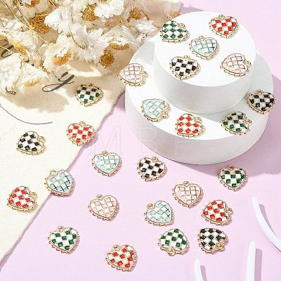 40Pcs 5 Colors Valentine's Day Theme ENAM-CJ0004-02-1