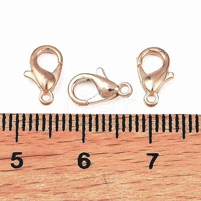 Zinc Alloy Lobster Claw Clasps X-E103-RG-1