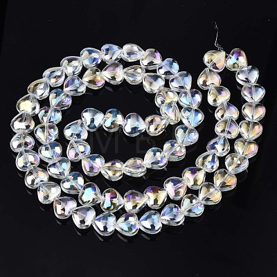 Electroplate Glass Beads Strands EGLA-S188-14-B03-1