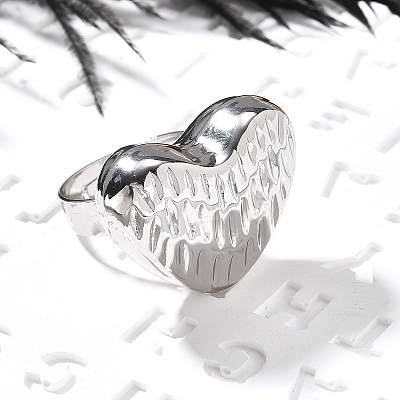 304 Stainless Steel Adjustable Finger Ring RJEW-H244-06P-1