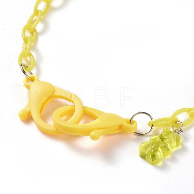 Personalized ABS Plastic Cable Chain Necklaces NJEW-JN03220-06-1