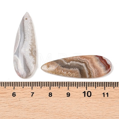 Natural Mexican Agate Pendants G-K381-15A-1