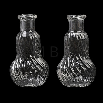 Transparent Glass Beads Containers GLAA-G123-06-1