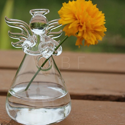 Angel Shape Glass Vase PW-WG63977-01-1