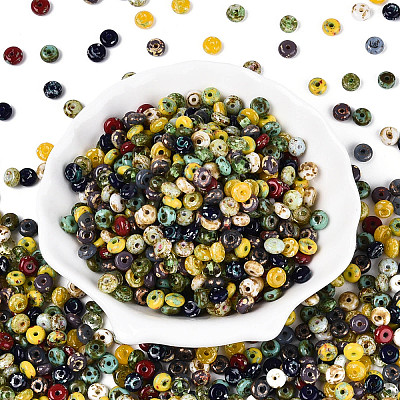 Picasso Glass Seed Beads SEED-N010-01I-1
