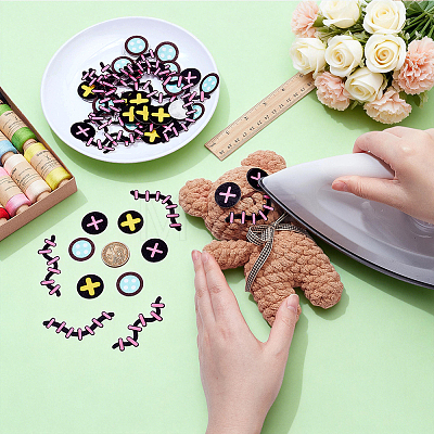 180Pcs 5 Styles Felt Craft Doll Decorations DIY-NB0016-20-1