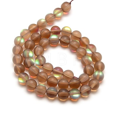 Synthetic Moonstone Beads Strands G-F142-6mm-04-1