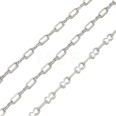 304 Stainless Steel Rectangle Link Chains CHS-B015-14P-1