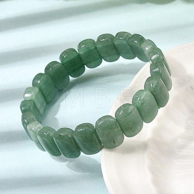 Natural Green Aventurine Beaded Stretch Bracelets for Women Men BJEW-D461-02D-1