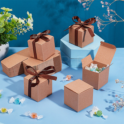 Square Folding Cardboard Paper Candy Gift Box CON-WH0094-14A-1