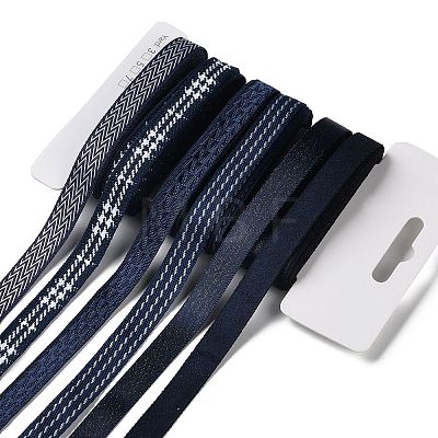 18 Yards 6 Styles Polyester Ribbon SRIB-Q022-E04-1