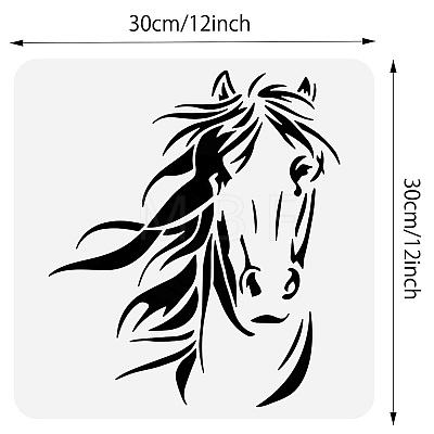 PET Hollow Out Drawing Painting Stencils DIY-WH0418-0035-1