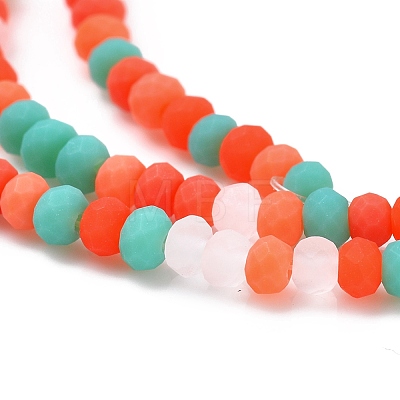 Faceted Glass Beads Strands GLAA-F106-B-F04-1