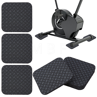 4Pcs Polyurethane & Silicone Anti-slip Treadmill Mat AJEW-GF0014-30-1