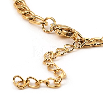 201 Stainless Steel Link Bracelet for Women BJEW-D062-01A-1