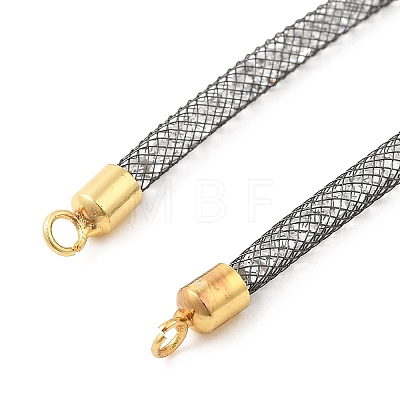 Brass Mesh Chain Link Bracelet Making DIY-B066-01G-03-1