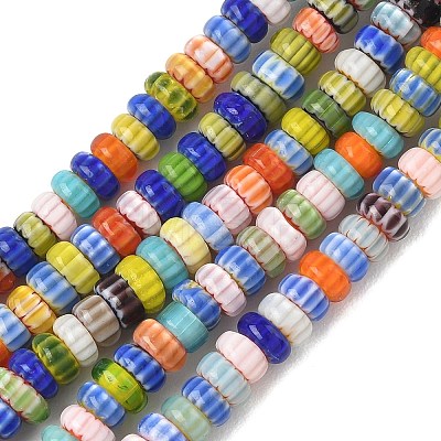Handemade Millefiori Lampwork Beads LAMP-D009-01A-1