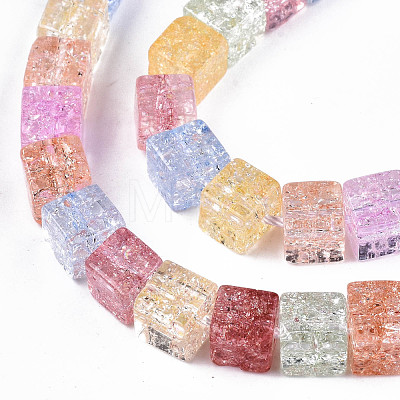 Crackle Glass Beads GLAA-S192-005A-1
