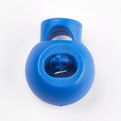 Plastic Iron Spring Cord Locks LS-X-FIND-WH0017-06-1