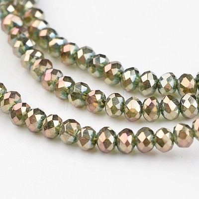 Electroplate Glass Beads Strands EGLA-P018-2mm-FR-B08-1