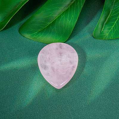 Natural Rose Quartz Teardrop Decorations PW-WG72051-01-1