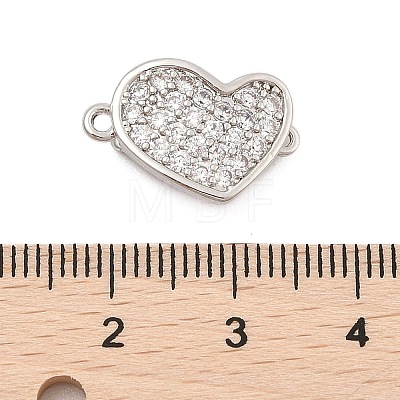 Brass Micro Pave Clear Cubic Zirconia Box Clasps KK-C075-14P-1