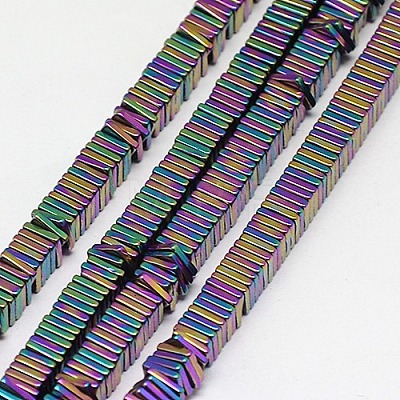 Electroplate Non-magnetic Synthetic Hematite Heishi Beads Strands G-J171A-2x2mm-M-1