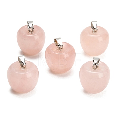 Natural Rose Quartz Pendants GG-K002-15B-1