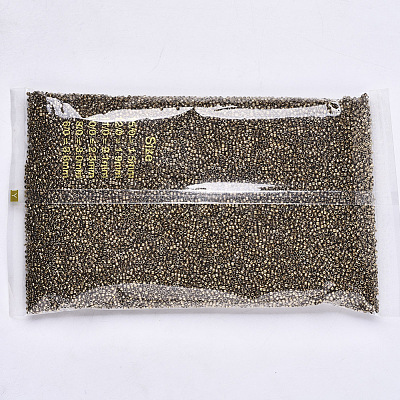 Electroplate Glass Seed Beads SEED-S042-01B-03-1