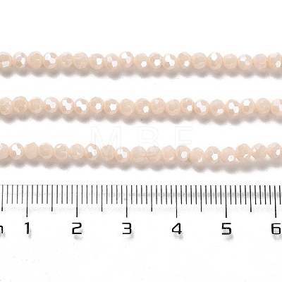 Electroplate Opaque Glass Beads Strands EGLA-A035-P3mm-A05-1