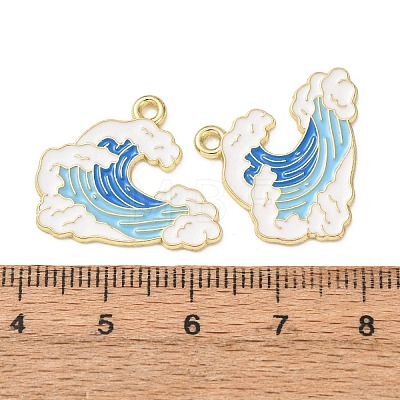Ocean Alloy Enamel Pendants ENAM-B041-01S-1