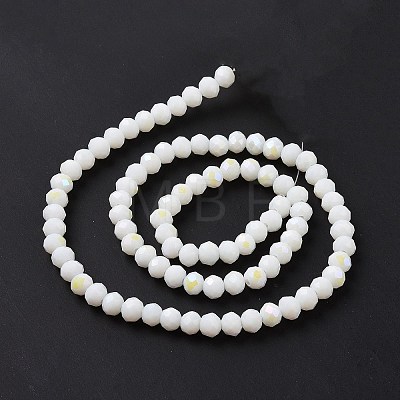 Electroplate Opaque Solid Color Glass Beads Strands EGLA-A044-P1mm-L01-1