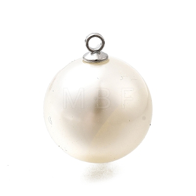 ABS Plastic Imitation Pearl Pendants FIND-H052-01J-01P-1