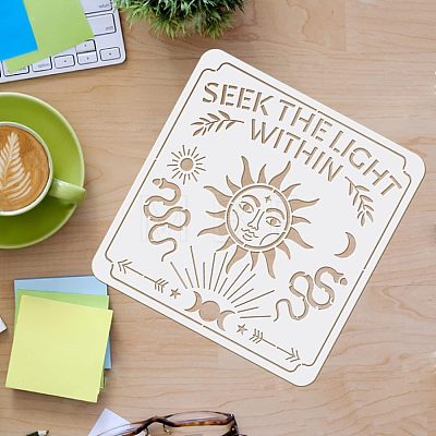 Plastic Reusable Drawing Painting Stencils Templates DIY-WH0172-438-1