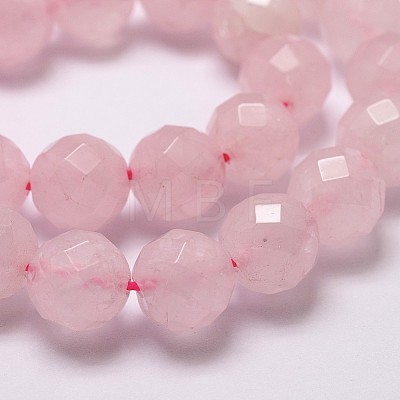 Natural Rose Quartz Beads Strands X-G-D840-21-8mm-1