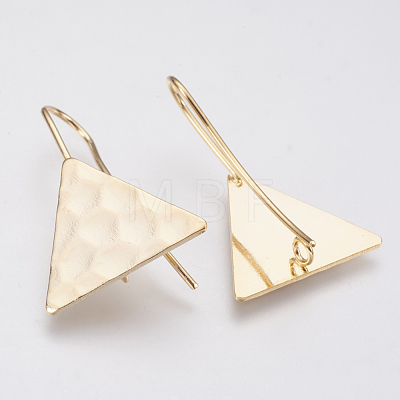 Brass Earring Hooks KK-T029-122G-1