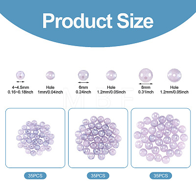 105Pcs 3 Styles Electroplate Opaque Solid Color Glass Beads Strands GLAA-TA0004-40A-1