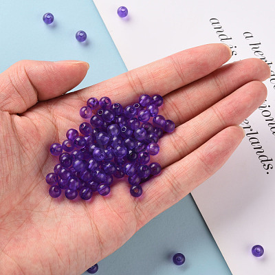 Transparent Acrylic Beads MACR-S370-A6mm-748-1