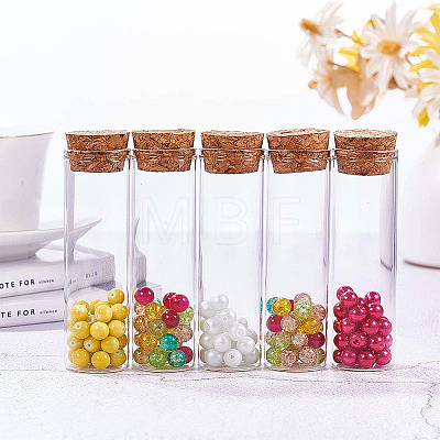 Empty Small Glass Cork Bottles AJEW-BC0003-05-1