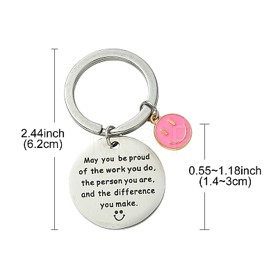 201 Stainless Steel Keychain KEYC-YW00104-01-1