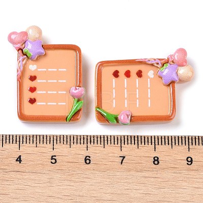 Opaque Resin Decoden Cabochons CRES-O002-01G-1