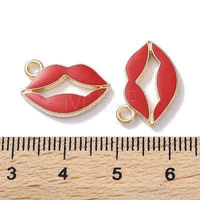 Alloy Enamel Pendants ENAM-O001-11P-G-1