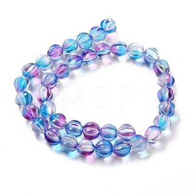 Transparent Glass Beads Strands GLAA-F114-02B-13-1