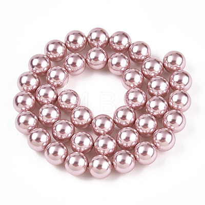 Glass Pearl Beads Strands HY-G002-01E-05-1