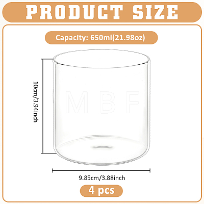 Column Glass Vase Ornaments AJEW-WH0696-770A-1