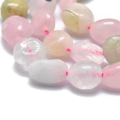 Natural Morganite Beads Strands X-G-O186-B-03-1
